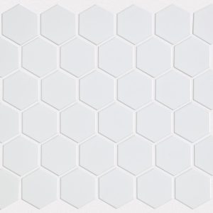 BAKER BLVD 2" HEX MATTE MOSAIC - White