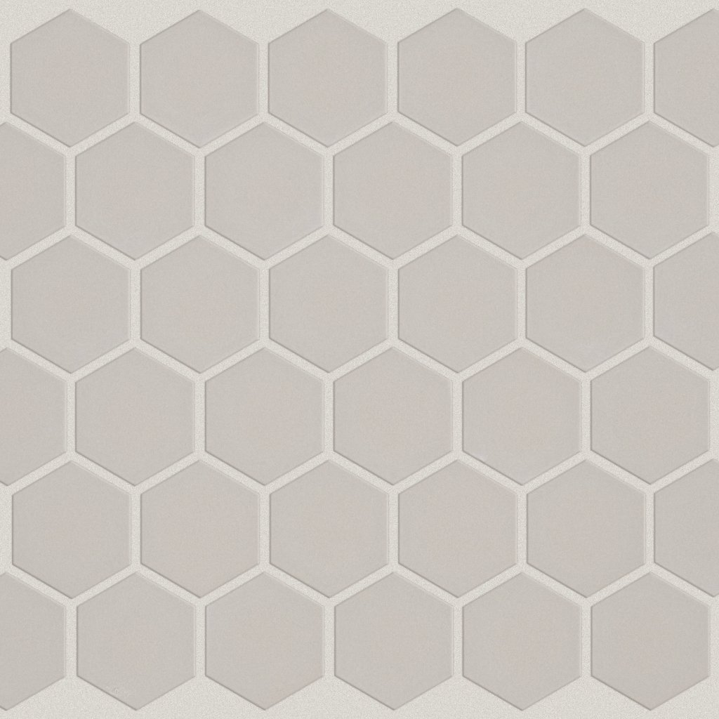 Shaw Floors GRANDEUR 2" HEX MATTE MOSAIC - Warm Grey