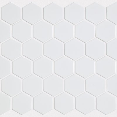 BAKER BLVD 2" HEX MATTE MOSAIC - White - 12.48" x 10.79"