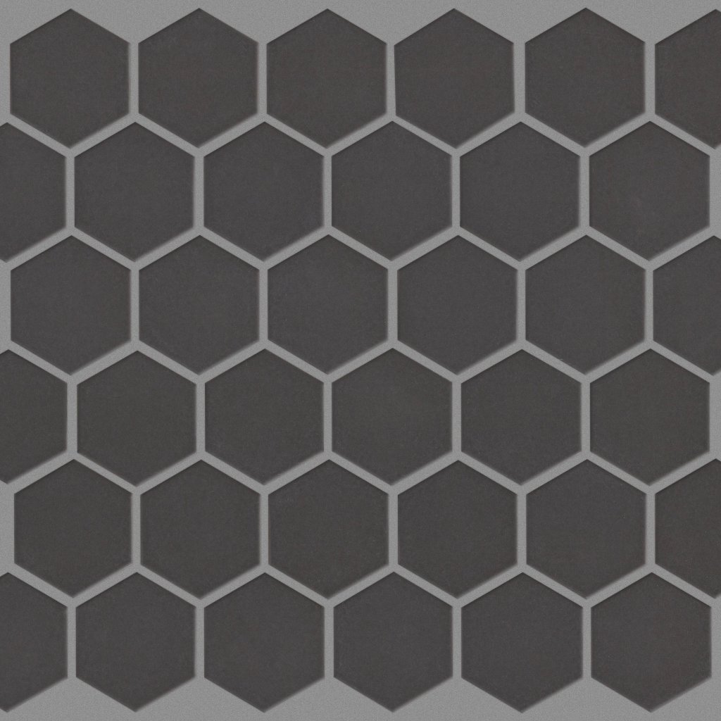 Shaw Floors GRANDEUR 2" HEX MATTE MOSAIC - Carbon