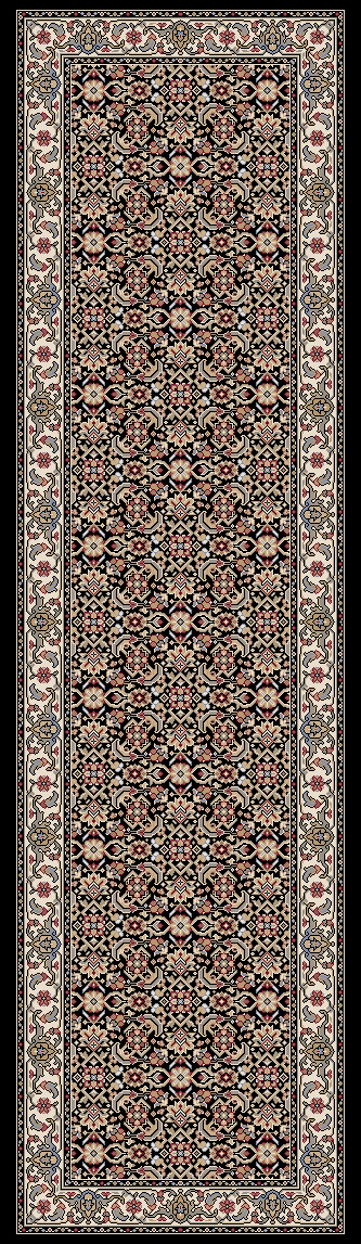 Dynamic Rugs Ancient Garden 57011 - Black/Ivory
