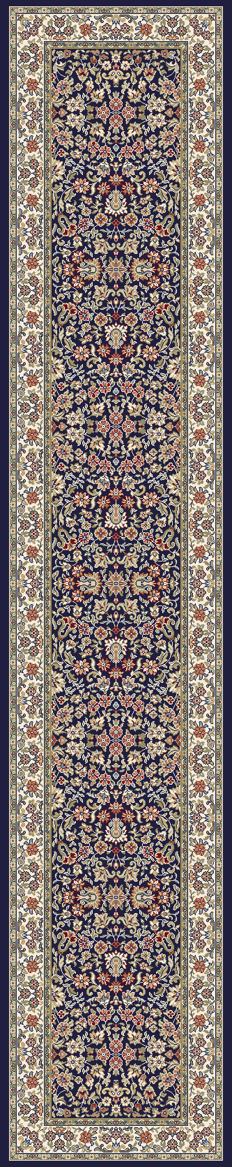 Dynamic Rugs Ancient Garden 57078 - Blue/Ivory