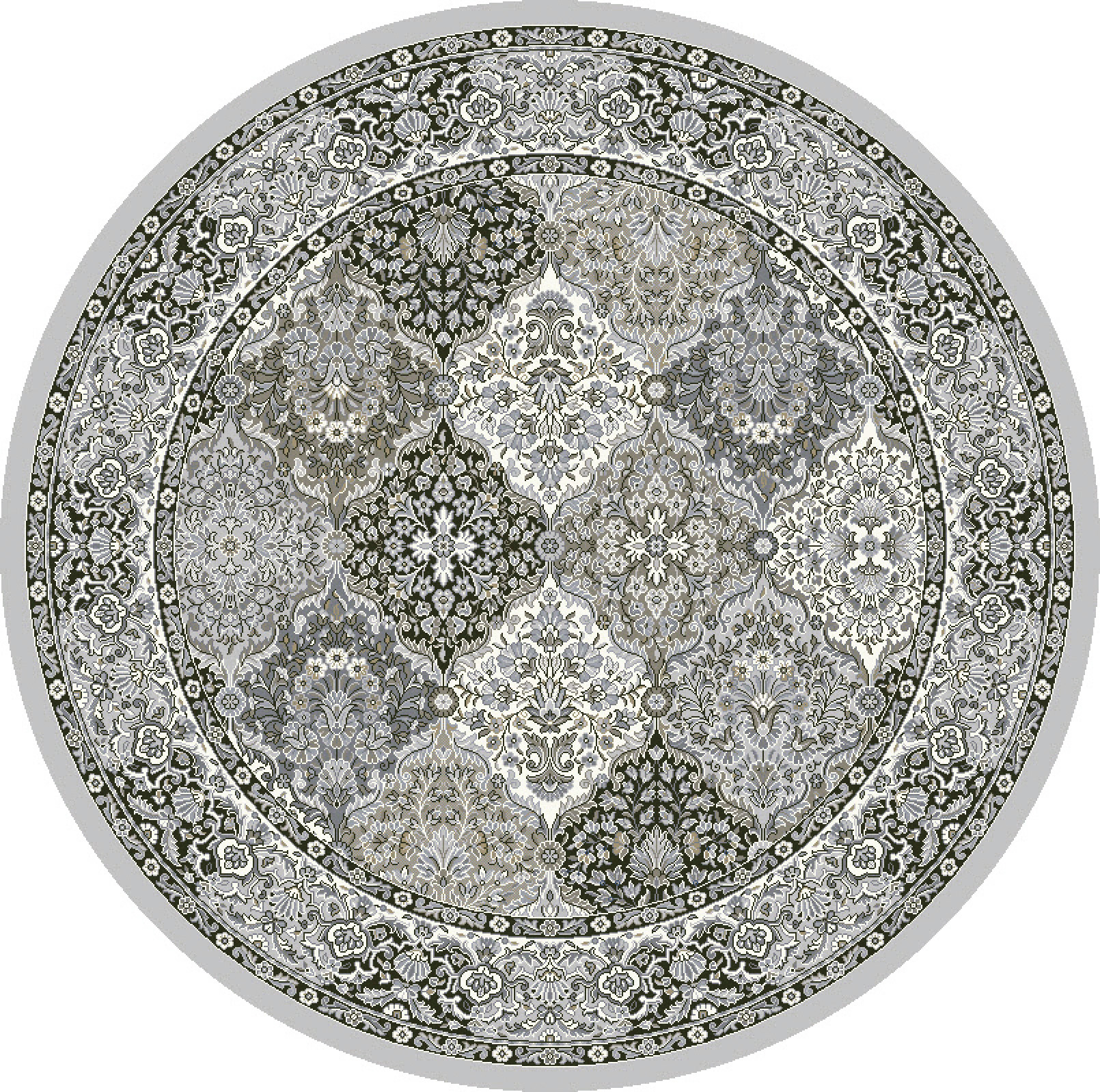 Dynamic Rugs Ancient Garden 57008 - Cream/Gray