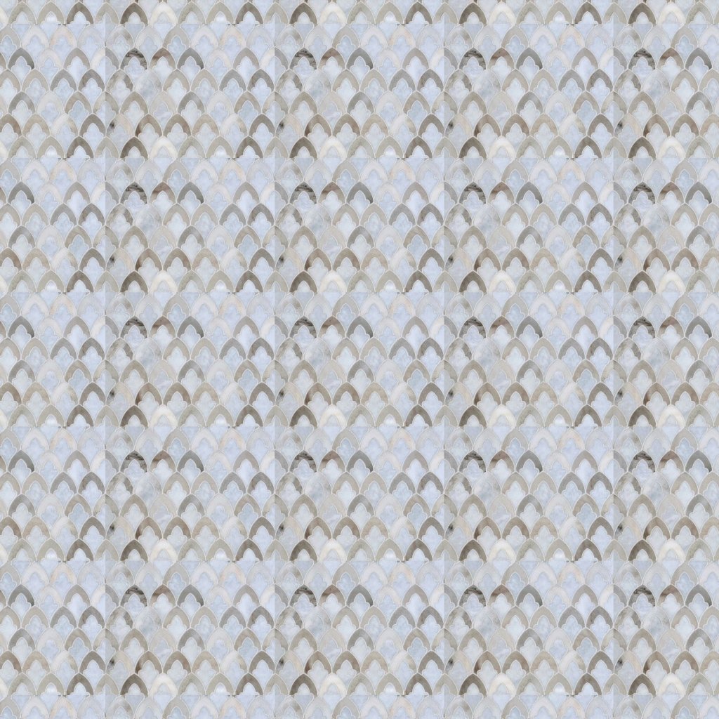 Marble Systems Allure, Palisandra Multi Finish Sophia Marble Mosaic 8 3/4x13 1/2 - Allure, Palisandra