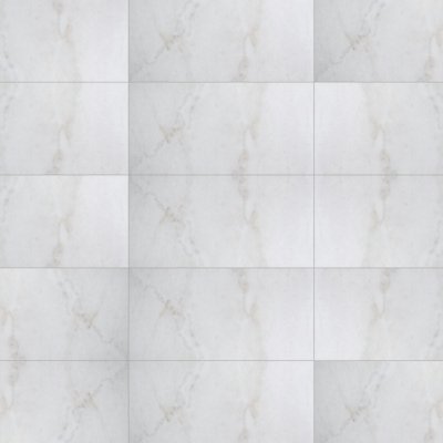 Marble Systems Crystal White Polished Marble Look Porcelain Tile 12x24 - Crystal White - 12" x 24" x 25/64"