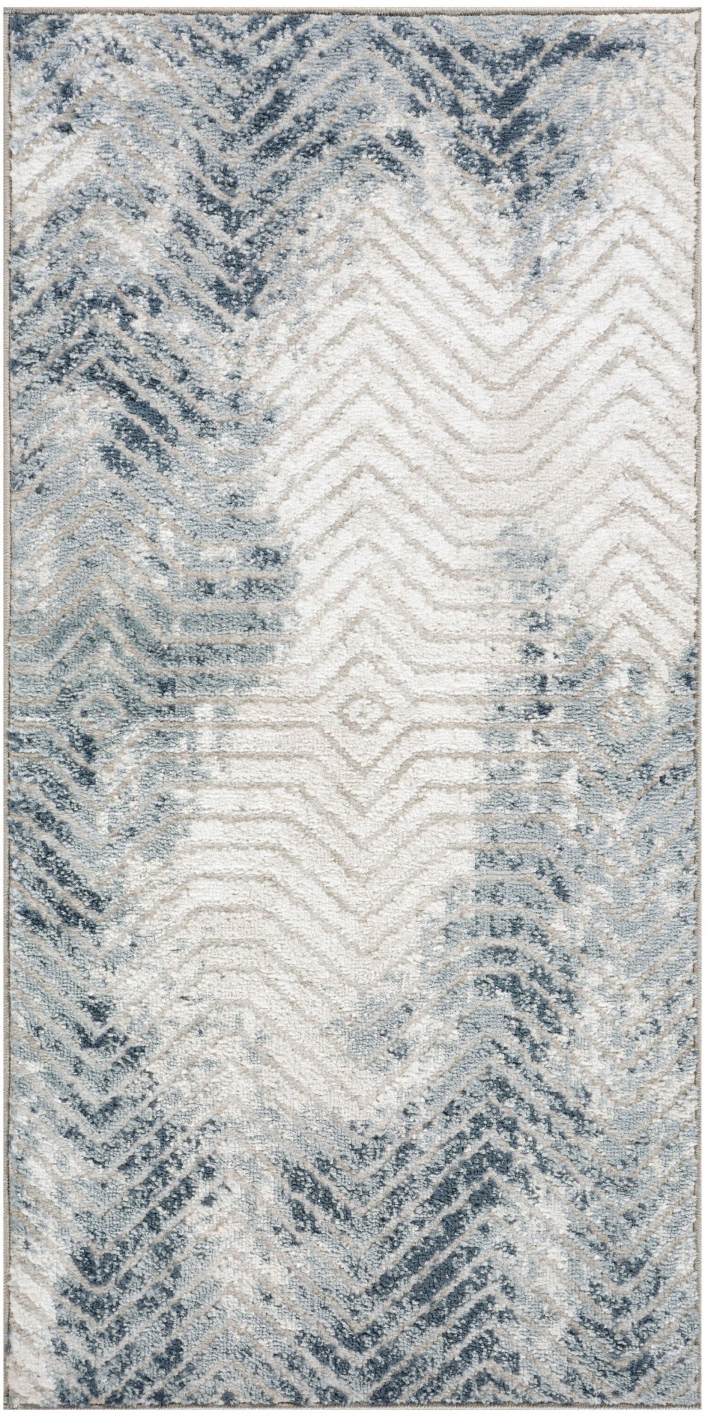 Nourison Home Nourison Dekor DEK04 2' x 4' Grey Navy Modern Indoor Rug