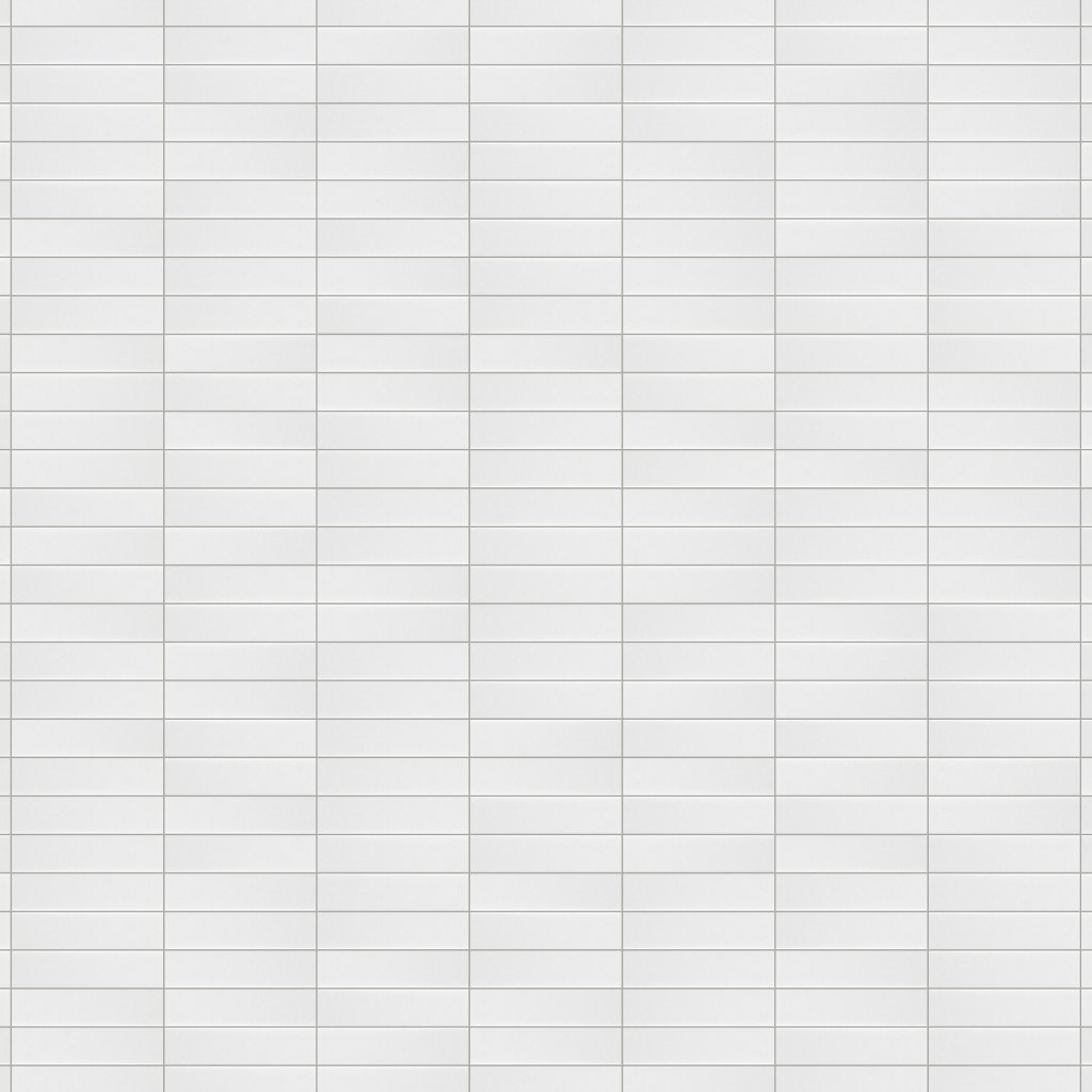 Marble Systems White Ice Bright Glazed Subway Ceramic Tile 2x8 - White Ice Bright