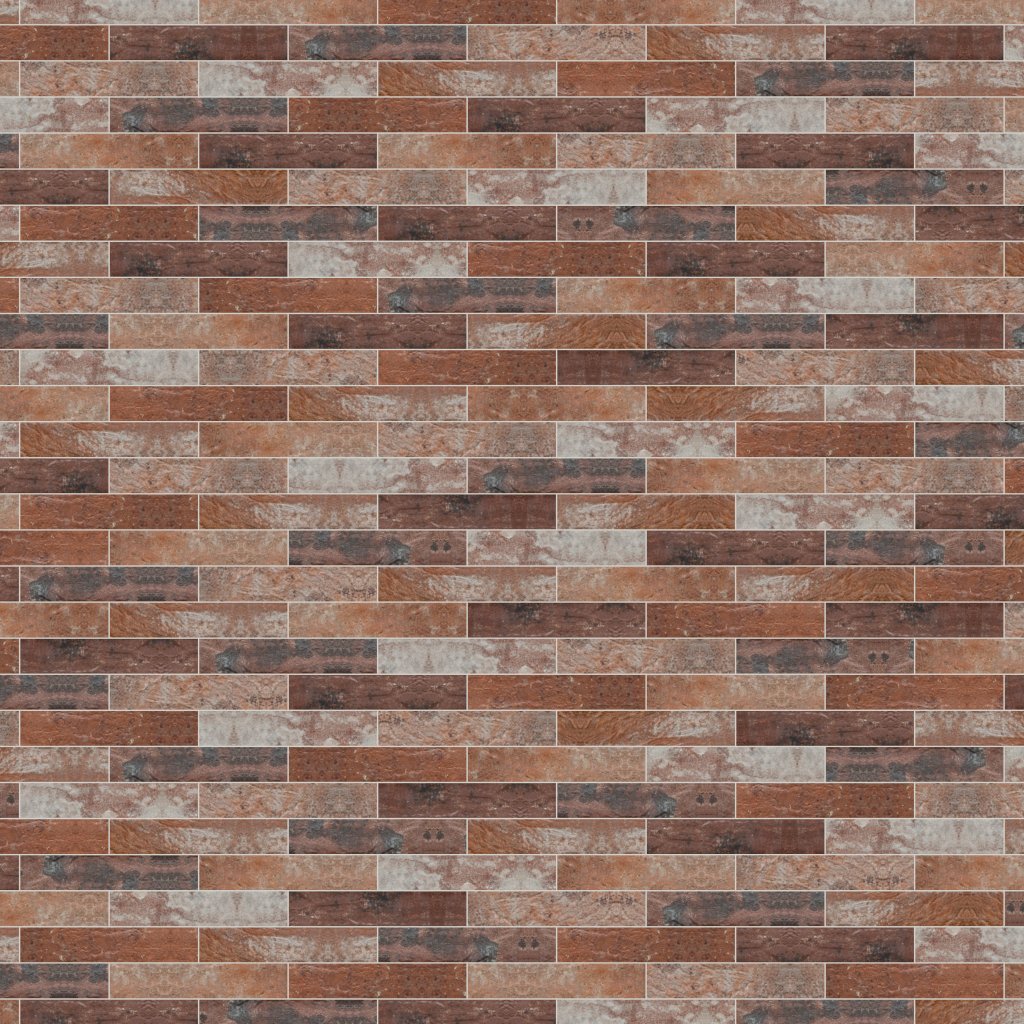 Qualis Ceramica Brix 2X10W Old Red