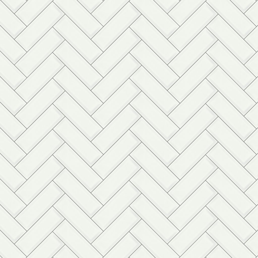 Qualis Ceramica Traditions White Glossy 4X12 Beveled - White
