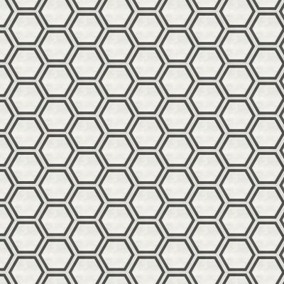 Qualis Ceramica Form 7" Hexagon Frame Ivory - 7" x 8"