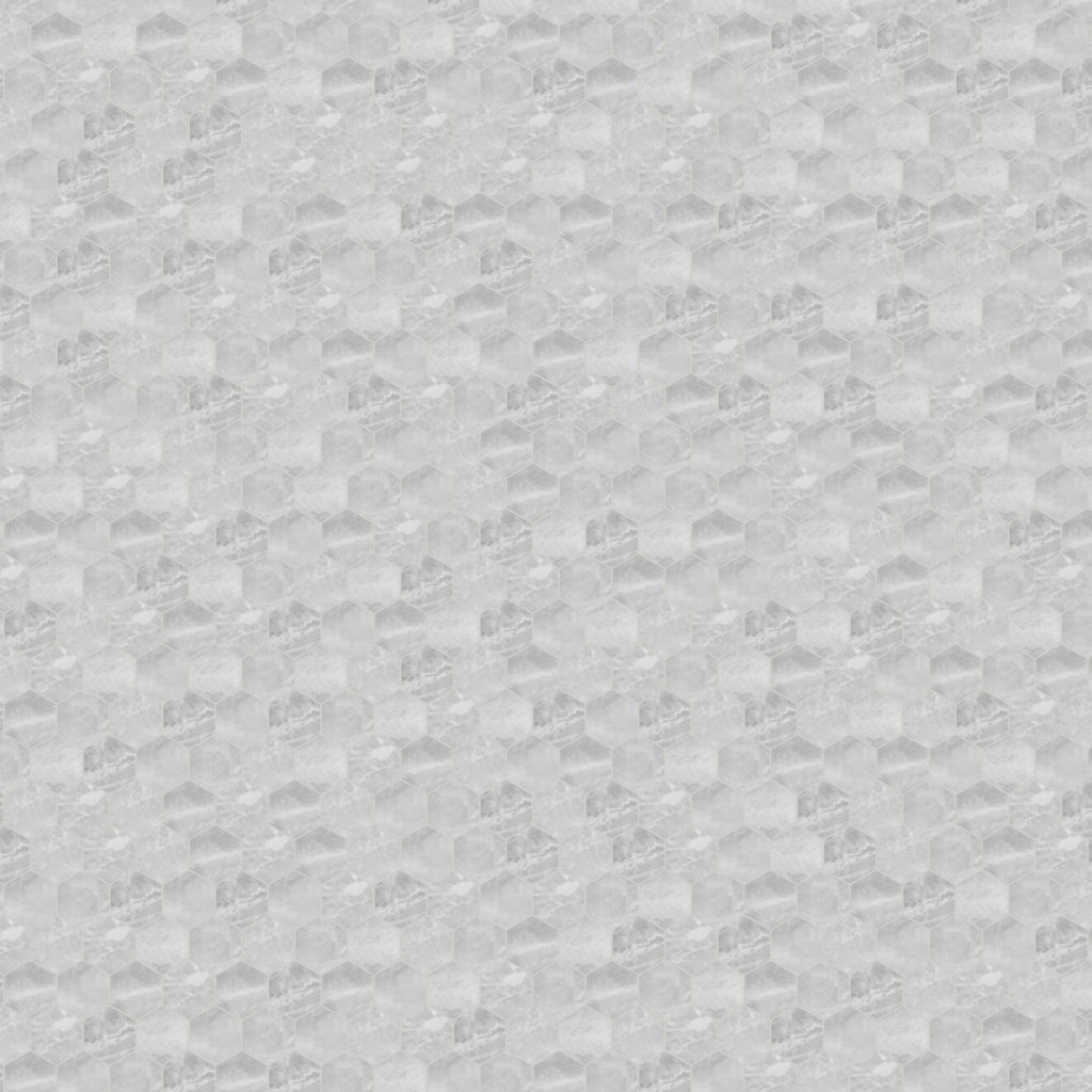 Qualis Ceramica Plata Perla Grigia 2 Hexagon Polished