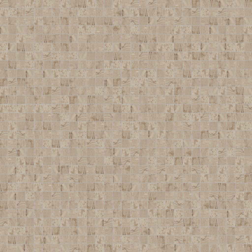 Daltile Marble Attache Travertine, Straight Joint, 2X2, Matte - Travertine