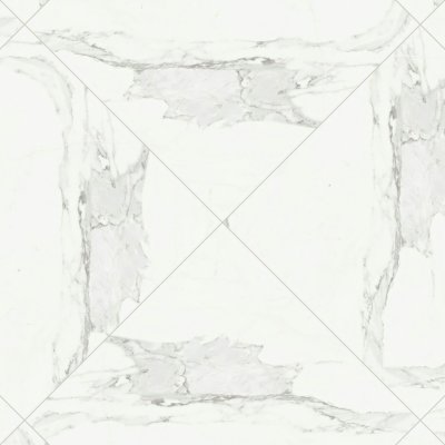 Qualis Ceramica Royal Stoneworks 36X36 Crown Calacatta Honed - Herringbone