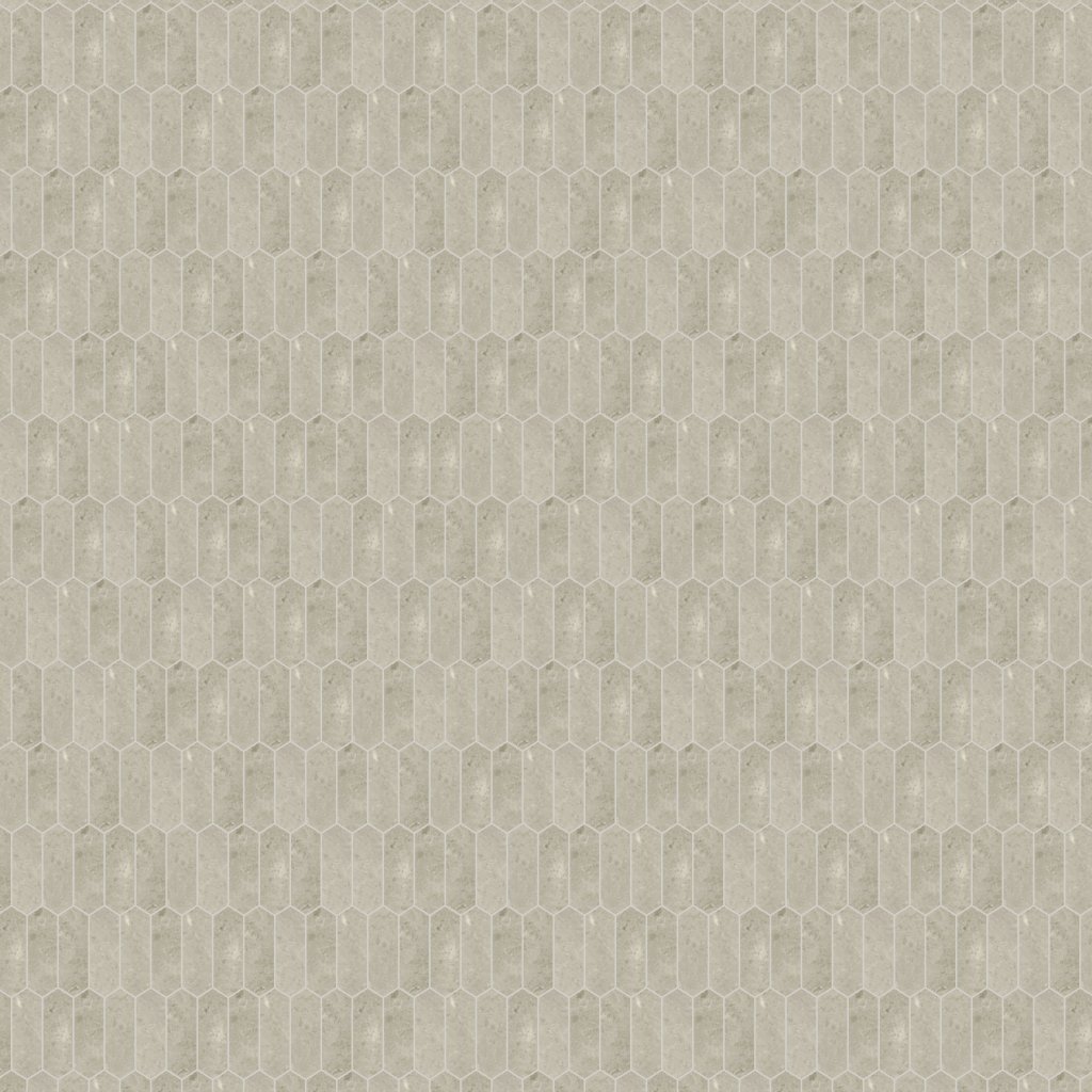 Qualis Ceramica Ritz Gray 2x6 Picket Mosaic