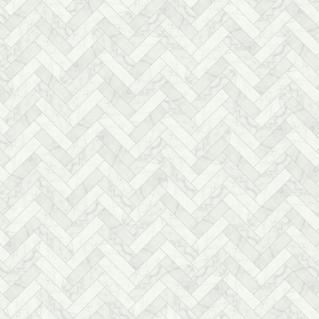 Qualis Ceramica Eterna Bianco 1.25x4 Polished Herringbone Mosaic