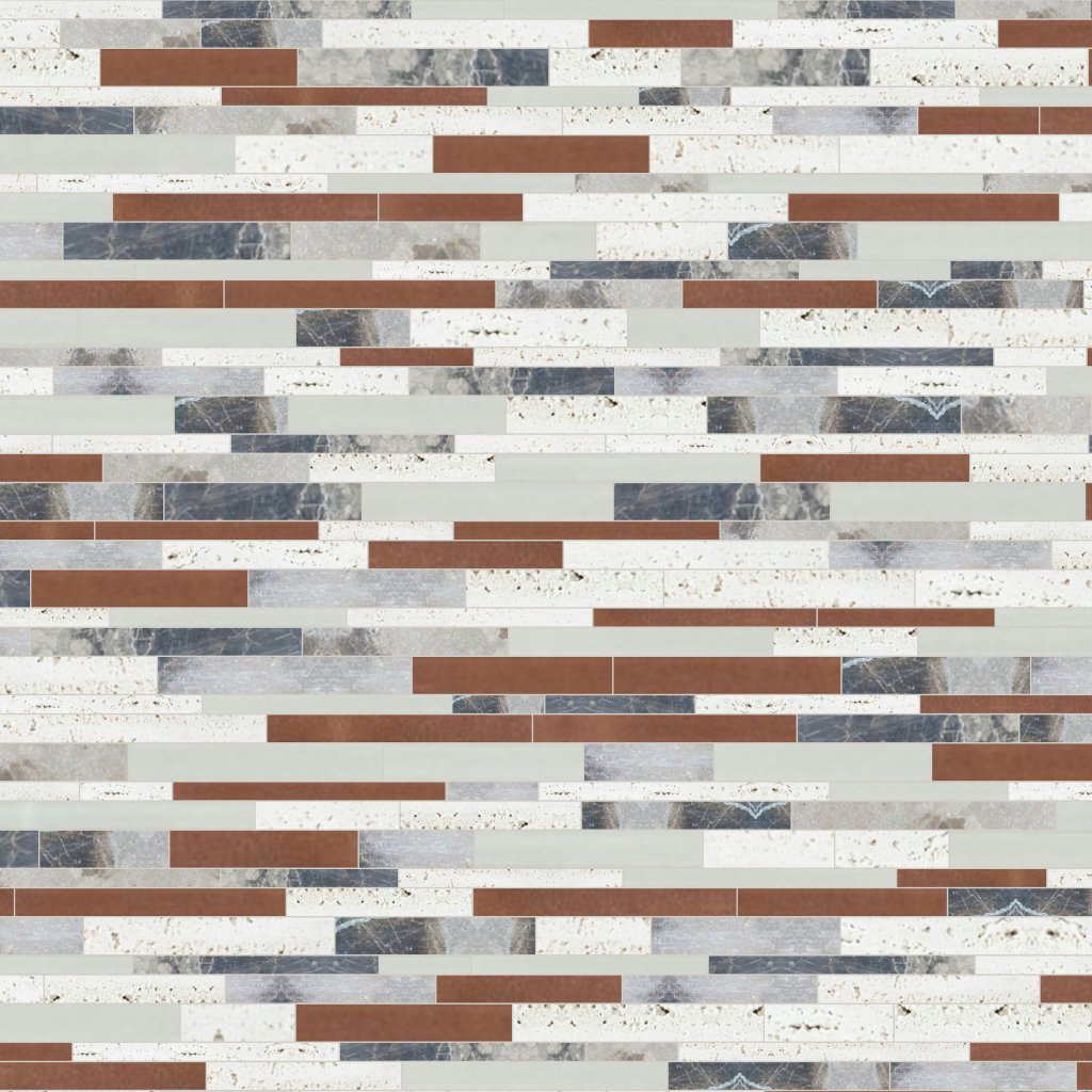 Qualis Ceramica Linear Cabernet Mosaic