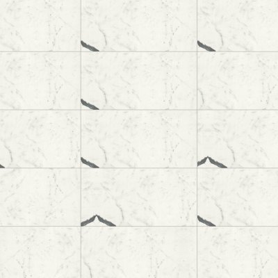 Marble Systems Bianco Statuario Polished Marble Look Porcelain Tile 12x24 - Bianco Statuario - 12" x 24" x 25/64"