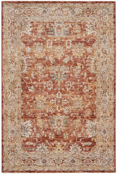 Nourison Home Nourison Petra PTR02 5'3" x 7'8" Rust Persian Indoor Rug - 3'11" x 5'11"