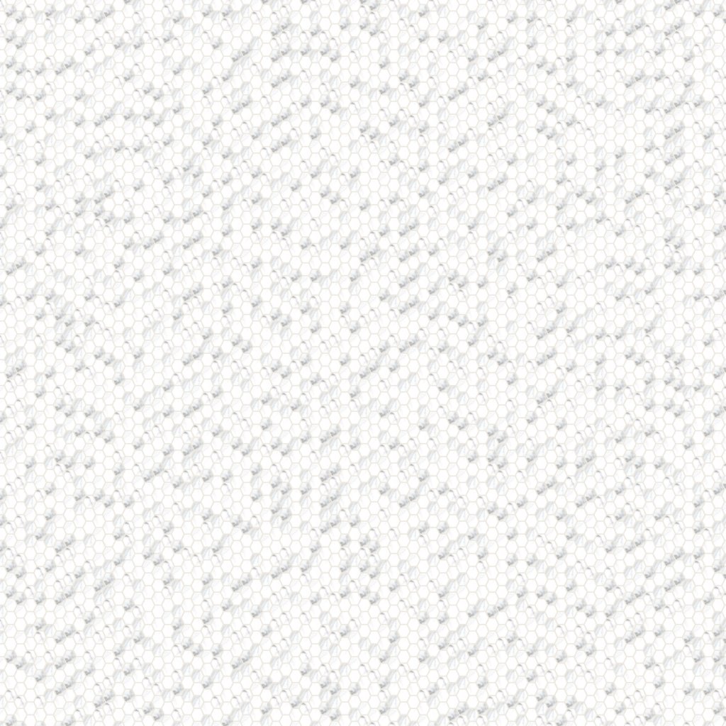 Qualis Ceramica Ardor Love 1" Hexagon Polished Mosaic - Black