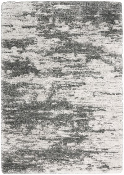 Nourison Home Nourison Luxurious Shag LXR02 7'10" x 9'10" Charcoal Ivory Shag Indoor Rug - 5'3" x 7'3"