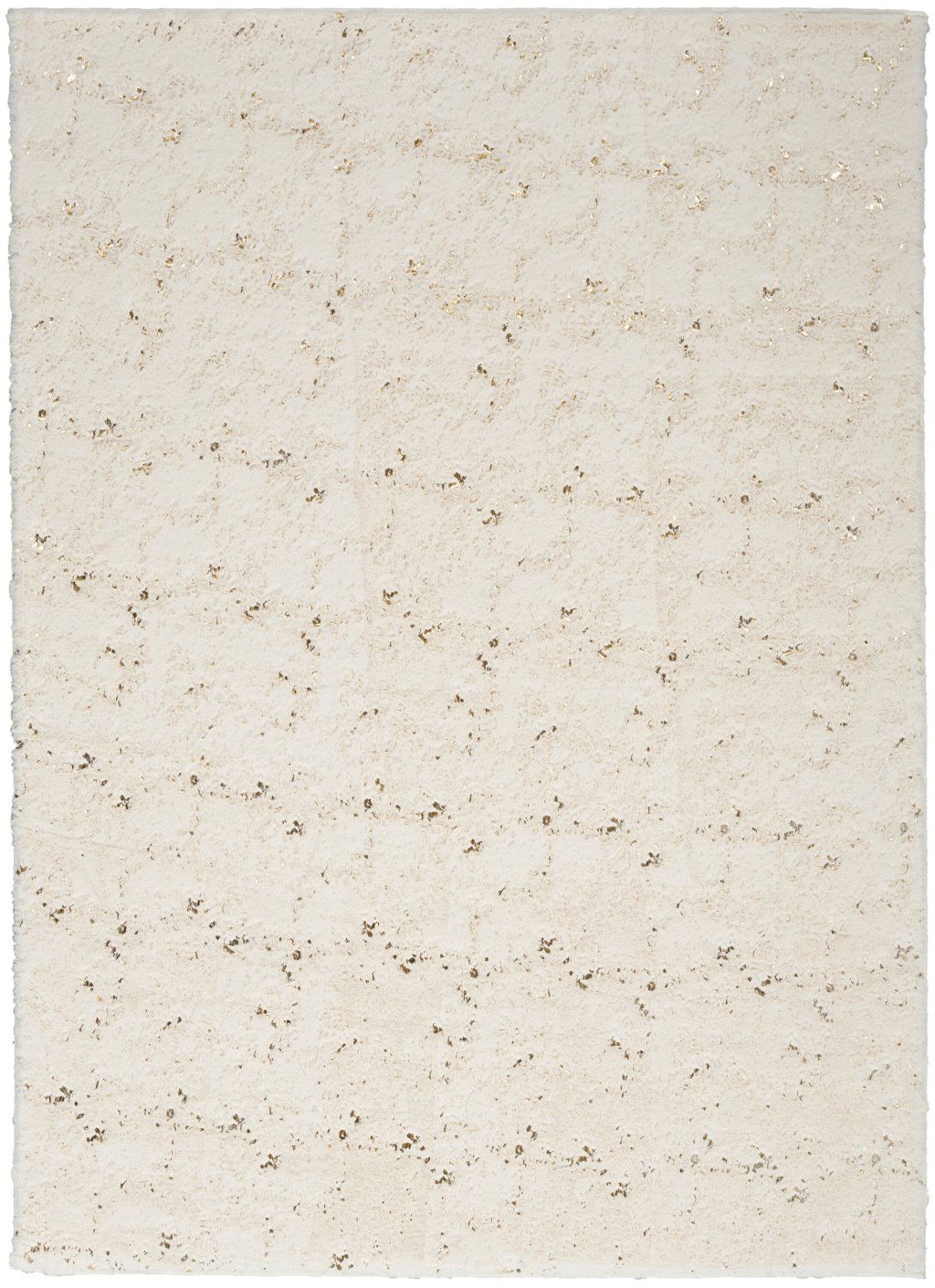Nourison Home Nourison Cozy Shimmer CSH01 7'9" x 9'9" Ivory Gold Glam Indoor Rug