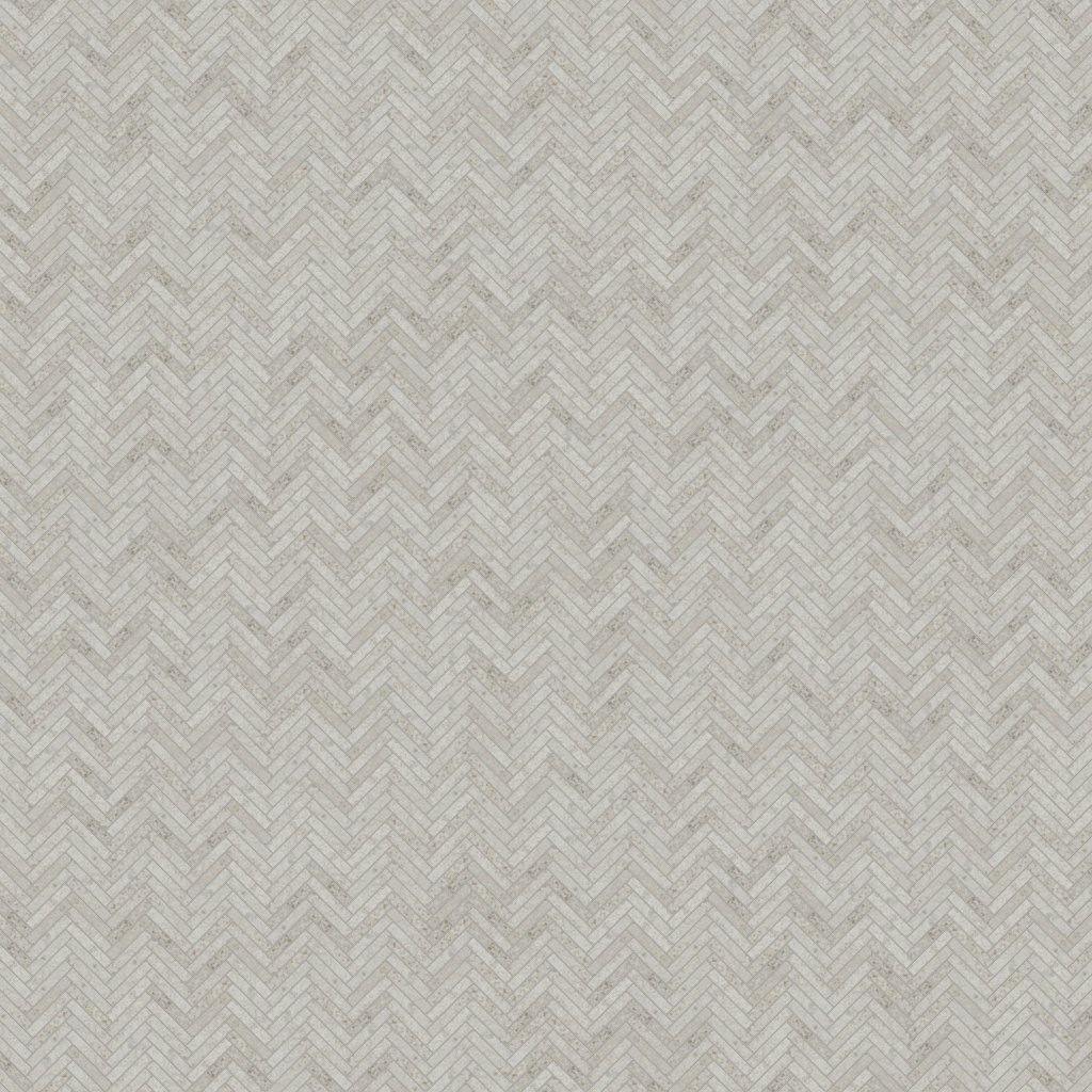 Marble Systems Octavia Bone Herringbone 5/8x3 Porcelain Mosaic 10 7/16x12 13/16 - Octavia Bone