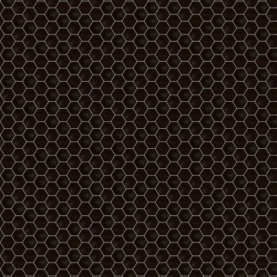 Qualis Ceramica Hamptons Collection Mini Hex Mosaic Night - 10.13" x 11.63"