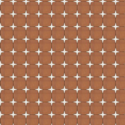 Marble Systems Snow White, Cotto Rio Honed Lancette Marble Mosaic 11 5/8x11 5/8 - Cotto Rio - 11 5/8" x 11 5/8" x 3/8"