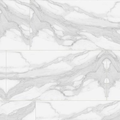 Qualis Ceramica Plata 24x48 Statuario Brina Polished - 24" x 48"