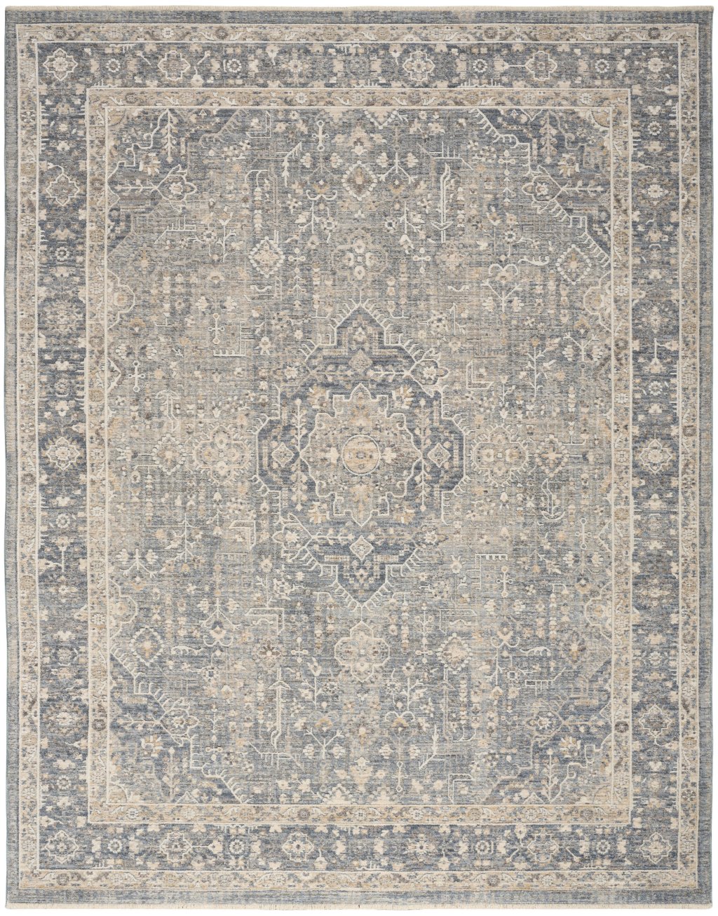 Nourison Home Nourison Retreat RET02 9'6" x 13'2" Blue Vintage Indoor Rug