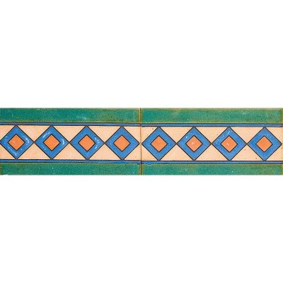 Marble Systems 111 A Glazed Diamond Ceramic Border Tiles 3x6 - 111 A - 3" x 6" x 3/8"