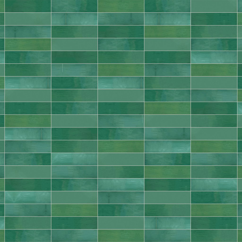 Qualis Ceramica Morocco 3x11 Green Gloss