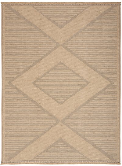 Nourison Home Nourison Washable Organic WSO01 7'10" x 9'10" Natural Beige Modern Indoor Rug - 3'11" x 5'11"