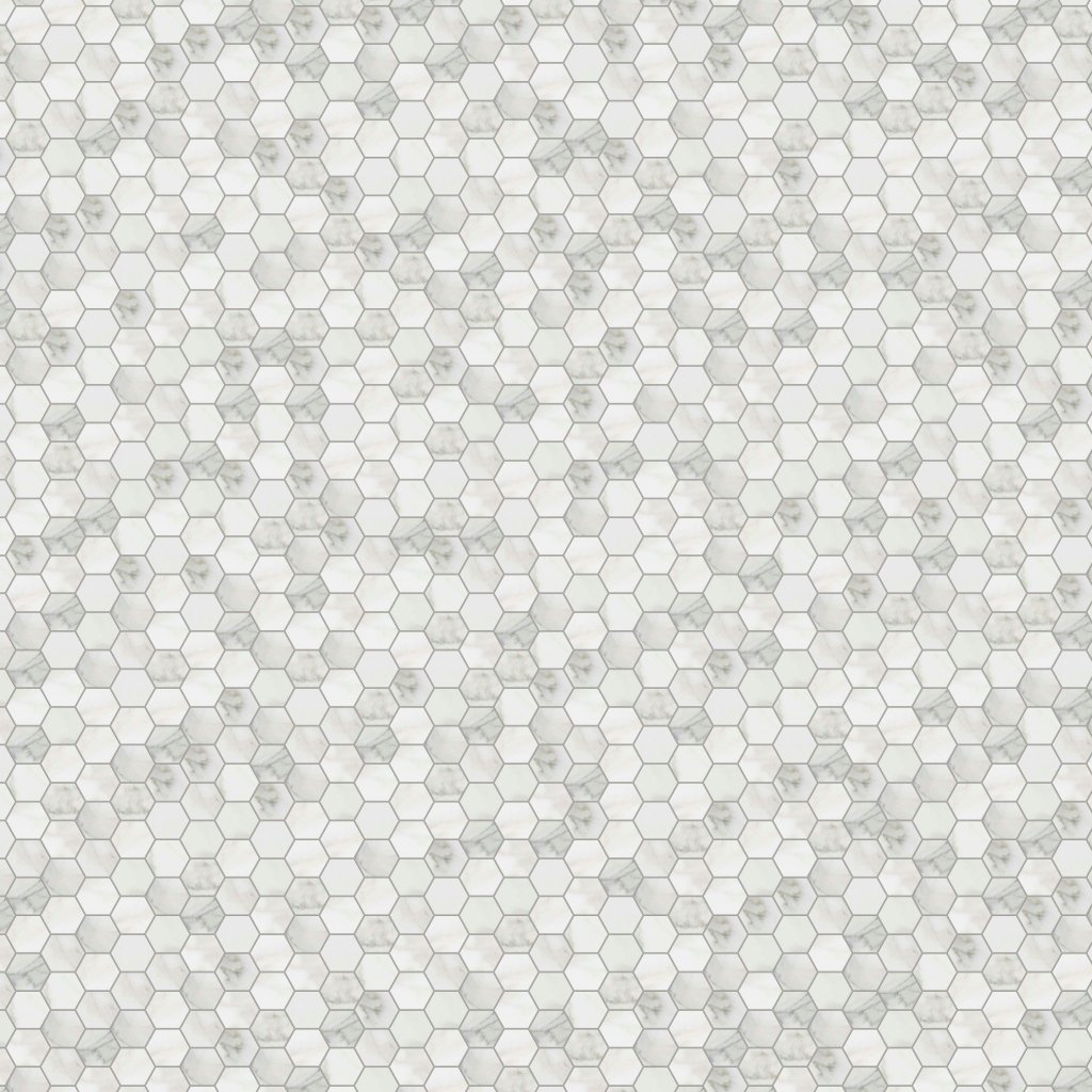 Marble Systems Calacatta Gold Polished Hexagon 2 Marble Mosaic 12x12 - Calacatta Gold