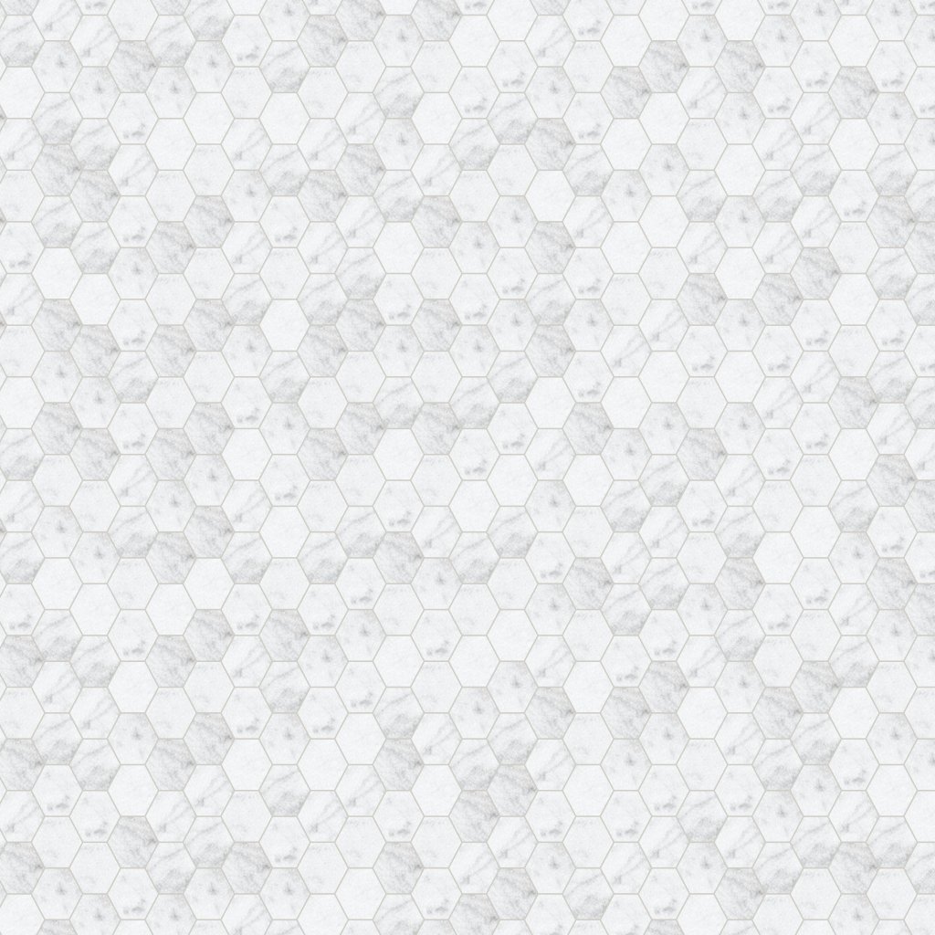 Qualis Ceramica Royal Stoneworks 2" Old World Bianco Hex