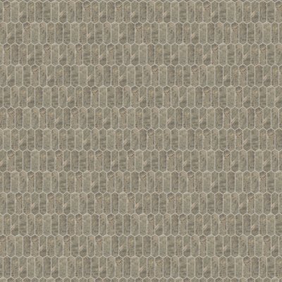 Qualis Ceramica Velutto Ash 2x6 Picket Mosaic - 10.5"x12"