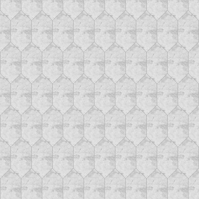Marble Systems Silver Clouds Polished Large Picket Waterjet Marble Tile 6x12 - Silver Clouds - 6" x 12" x 3/8"