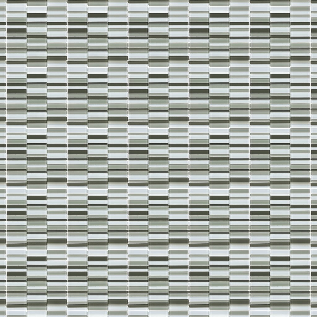 Qualis Ceramica Element Mineral Blend Stacked Mosaic