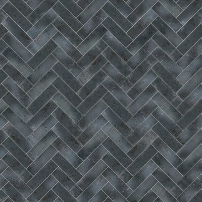 Qualis Ceramica Miami Key Biscayne Anthracite - Herringbone
