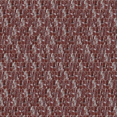 Qualis Ceramica Tuscano Rosso 2x6 Picket Mosaic - 10.5"x12"