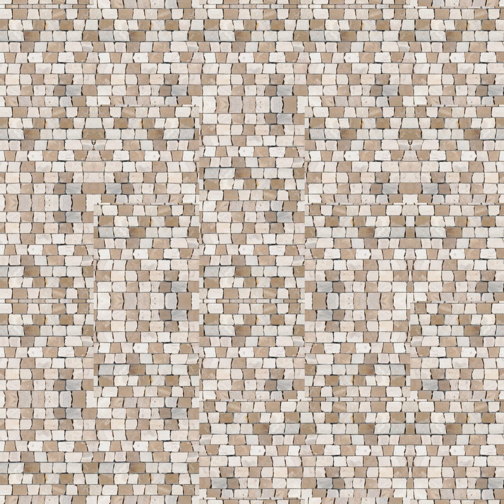 Qualis Ceramica Riviera Tileworks Chelsea Cappuccino Onyx Cream Cubic Brick Marble Interlocking Mosaic