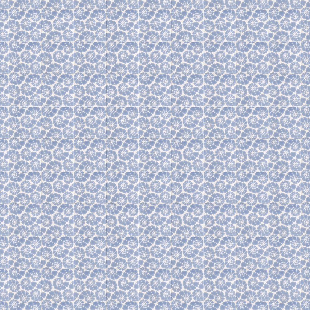 Marble Systems Ocean Weave Glossy Nautilus Cluster Ceramic Tile 6x6 - Ocean Weave