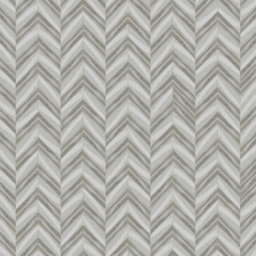 Marble Systems Skyline Vein Cut Polished Chevron Waterjet Marble Mosaic 13x10 - Skyline Vein Cut