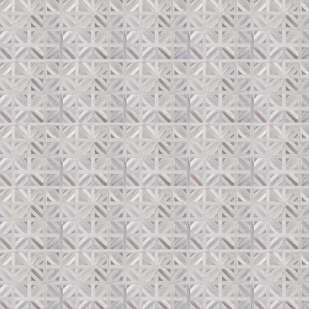 Marble Systems Skyline Multi Finish Ponte Basket Marble Mosaic 14 13/16x14 13/16 - Skyline
