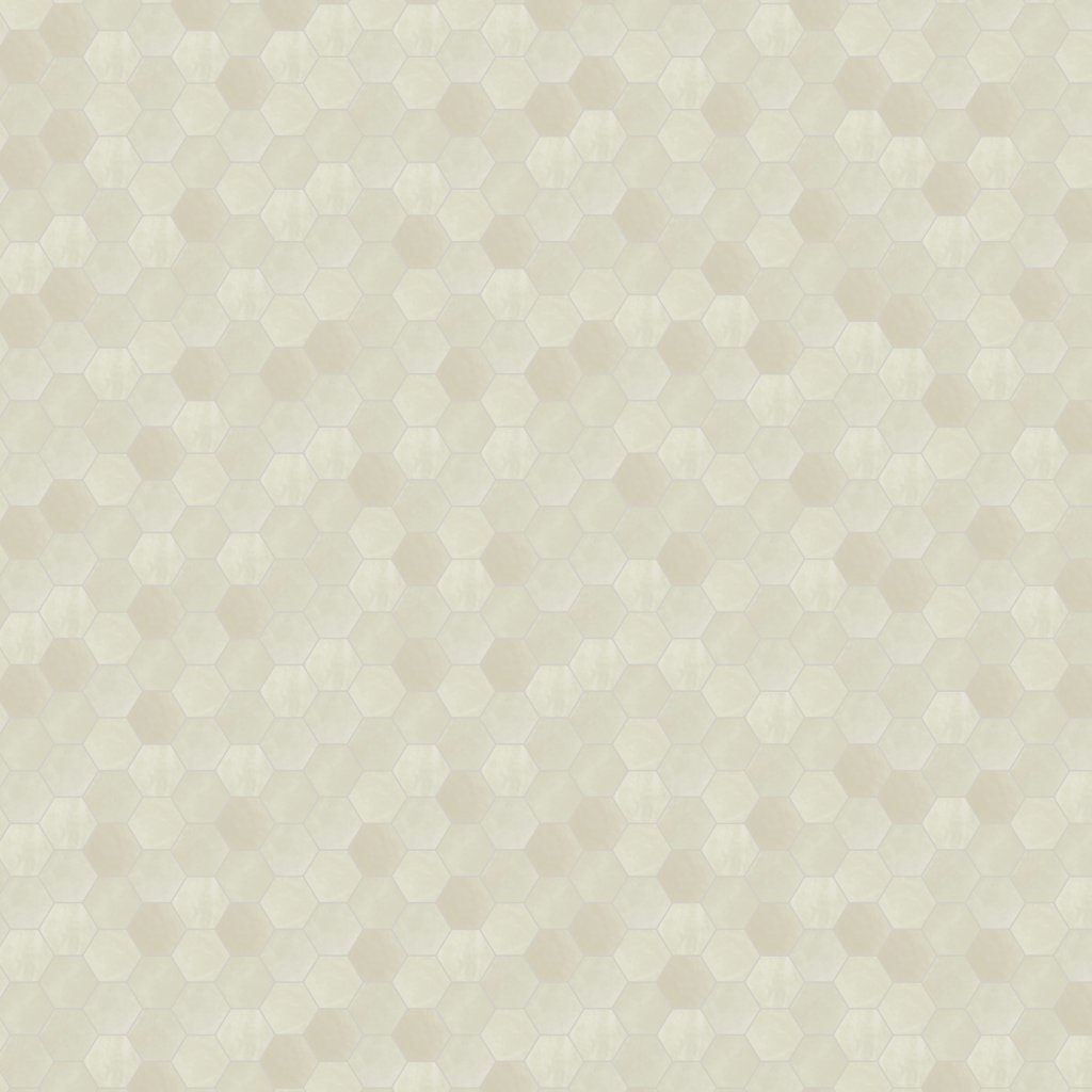 Qualis Ceramica Lustra 2" Hex Onyx Crema Honed
