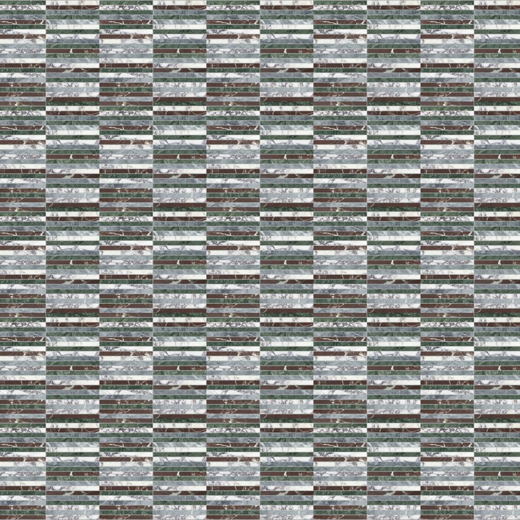 Qualis Ceramica Utopio .5x6 Stacked Tropic Mosaic