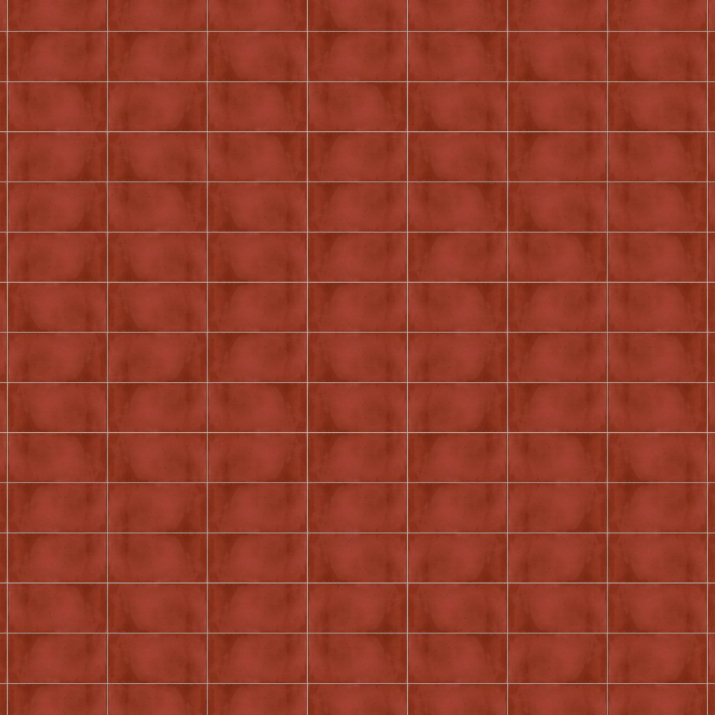 Marble Systems Red Matte Ceramic Tile 4x8 - Red