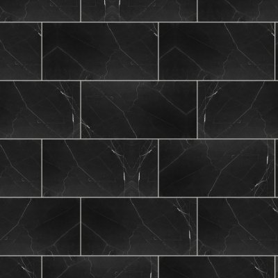 Qualis Ceramica Galaxia Nero 12x24 - Alternating 1/3