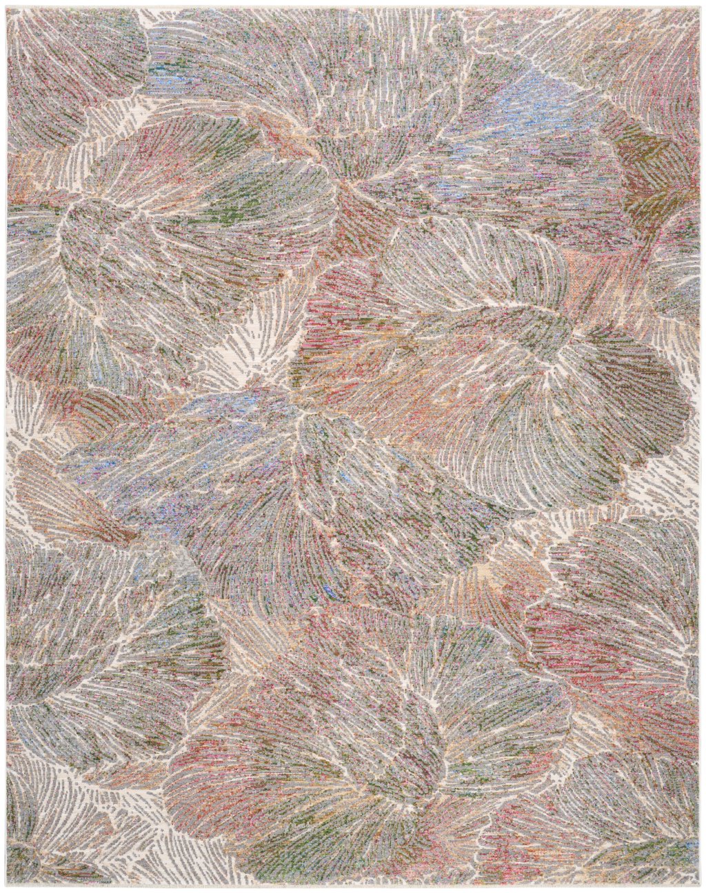 Nourison Home Nourison Quaint Harmony QUH04 9'10" x 13'1" Sage Multicolor Bohemian Indoor Rug
