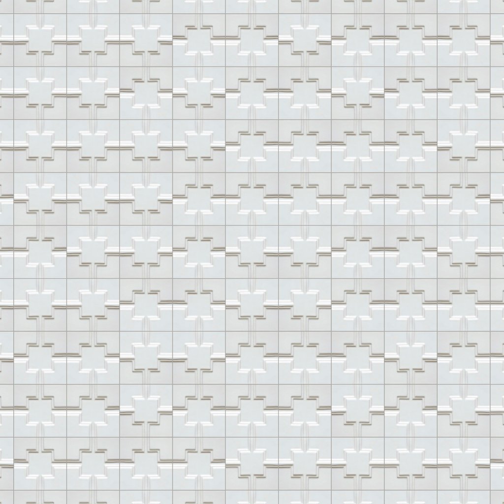 Marble Systems Royal White Glossy Link Ceramic Accent Tiles 6x6 - Royal White